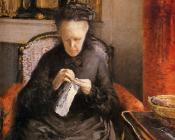 古斯塔夫 卡里伯特 : Portait of Madame Martial Caillebote the artist's mother